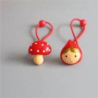 [HOT] 2 PCS Creative Little หมวกสีแดงเห็ดยืดหยุ่นที่รัดผมหมวกเด็ก Tie เชือกผมเครื่องประดับศีรษะสำหรับเด็กหญิงเครื่องประดับผม