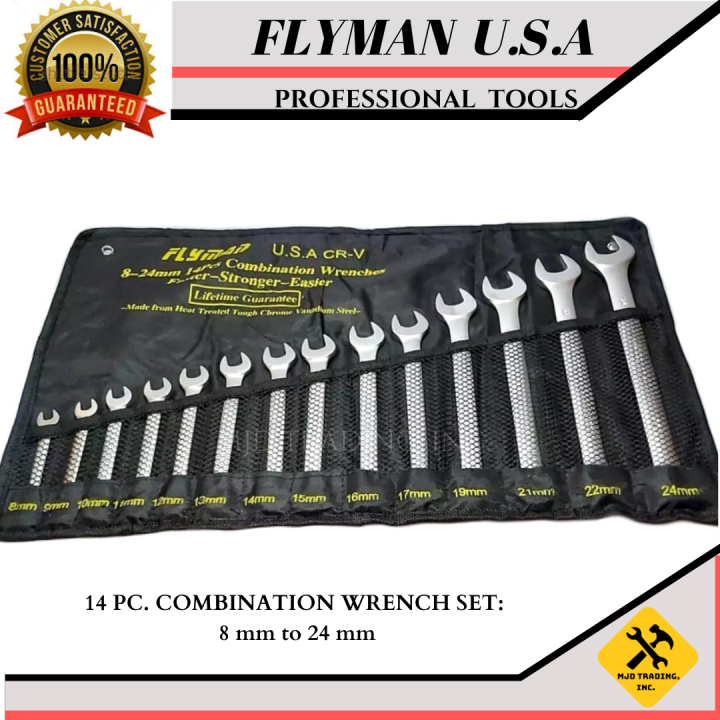 ORIGINAL FLYMAN USA COMBINATION WRENCH SET 8mm 24mm Lazada PH