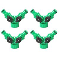 4Pcs Garden Irrigation Y-Shaped Water Splitter Distributor Connector Watering System Controller Switch