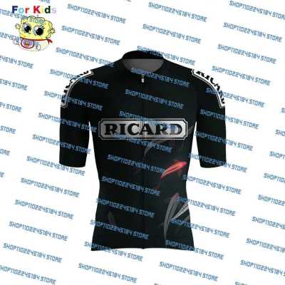 2023 Ricard ปลาเด็กขี่จักรยานย์ชุดเด็กขี่จักรยานเสื้อผ้าการแข่งขันแขนสั้น Ropa C Iclismo MTB ขี่สวมใส่