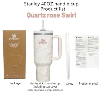 NWT Stanley 40 Oz Rose Quartz Swirl - Stylish Stanley Tumbler