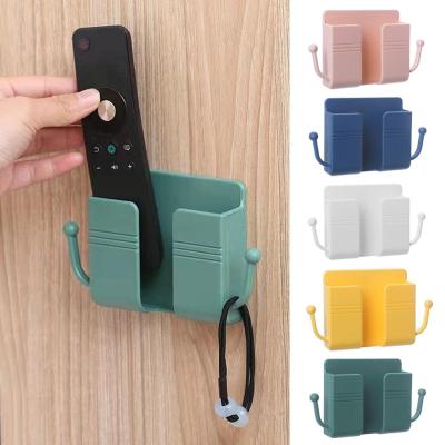 Phone Holder Wall Mounted Organizer Mobile Phone Charging Wall-Mounted Bedside Punch-Free Bracket Storage Stand G1R2