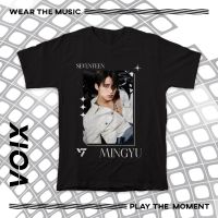 【New】เสื้อยืดผ้าฝ้ายCOTTON ใส่ได้ทั้งชายและหญิงsuitableเสื้อยืด พิมพ์ลาย Kpop Seventeen Mingyu The8 Seungkwan Vernon Dino สํา