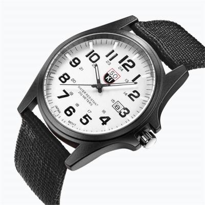 นาฬิกาข้อมือควอตซ์แบบแอนะล็อกสายรัดไนลอนแฟชั่นคู่ SOKI