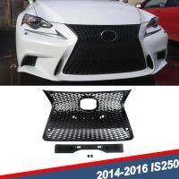 Gloss Black Front Bumper Upper Lower Grill IS250 IS350 F Sport 2014-16