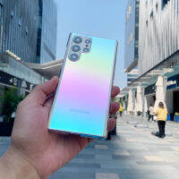 TFOSTNY โทรศัพท์ PC Holographic Holo เลเซอร์สำหรับ Samsung Galaxy S22 Ultra S21 S20หมายเหตุ20 A21s A12 A22 A32สายรุ้งสีกันกระแทกปลอก