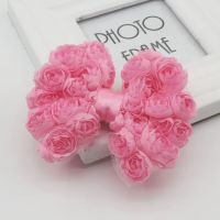 Popular Large Chiffon Rose Bow Clips for Princess Girls Hair Accessories Toddlers Hair Bow Supplies Hairpins Bow