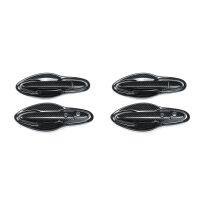 2X Car Front Door Handles Cover Trim Carbon Fiber Door Handle Bowl for Honda HRV HR-V Vezel 2014-2017 Exterior Styling