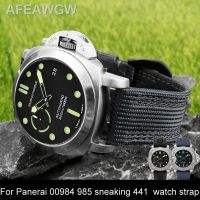 2023เดิม Action✈Tali Jam Kanvas ไนล่อนสำหรับเป็นรุ่น Panerai 00984 985สายนาฬิกา441ขนาด24มม. 26มม.