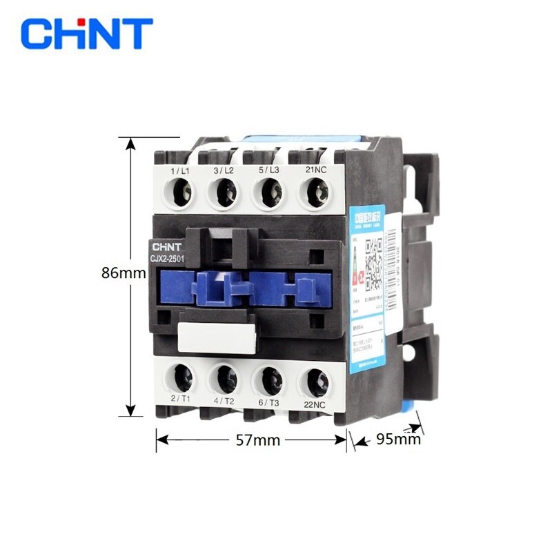 ONE NEW CHNT CJX2-2510 AC Contactor Voltage 220V 380V 24V 36V 110V 