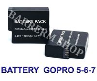 (แพ็คคู่ 2 ชิ้น) GoPro HERO7 Black / GoPro HERO6 Black / GoPro HERO5 Black / GoPro HERO 2018 แบตเตอรี่สำหรับกล้องโกโปร Replacement Battery For GoPro5,GoPro6,GoPro7,GoPro HERO 2018 BY BARRERM SHOP