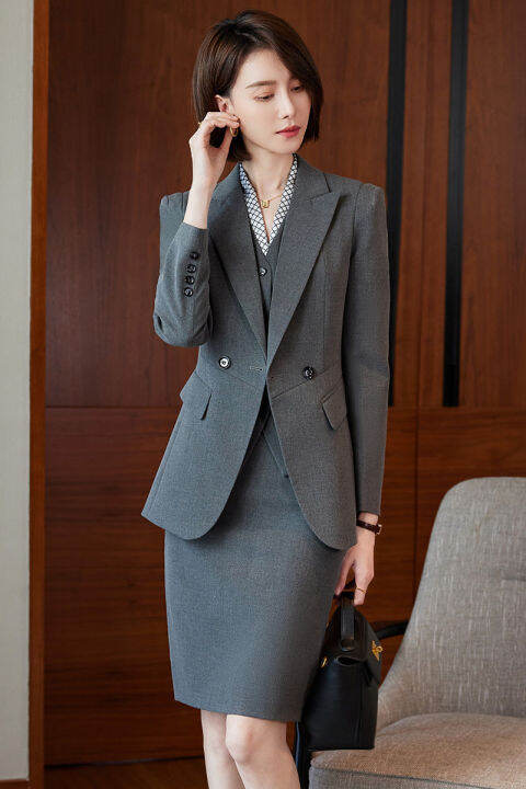 Urban fashion formal attire high-end professional attire suit female ...