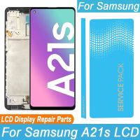 หน้าจอ IPS ของแท้100% สำหรับ Galaxy A21s A217 SM-A217F /Ds อะไหล่ซ่อมชิ้นส่วนจอสัมผัสแอลซีดีของเครื่องแปลงดิจิทัล