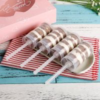 10/20/30/50Pcs Pushable Cake Holders Diy Push Cake Mold Cake Pusher Push Pops Plastic Containers with Lids DIY Baking Cake Tools