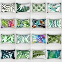 Tropical plant decoration Throw Pillow Pillowcase Modern Bohemian sofa Living Room car cushion Cover Green plant pillowcase