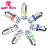 สัญญาณไฟหลอดไฟรถยนต์รถยนต์เลี้ยวสำหรับ BA9S T4W โคมไฟ LED 5smd 5050