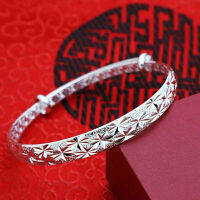 Honnyzia Shop Women Bracelets Jewelry Accessories Bangles Chian Thanksgiving Plated Silver