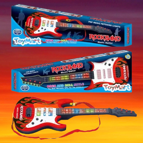 BRAND NEW KIDS TOY ROCKSTAR GUITAR AGES 3 AND UP 