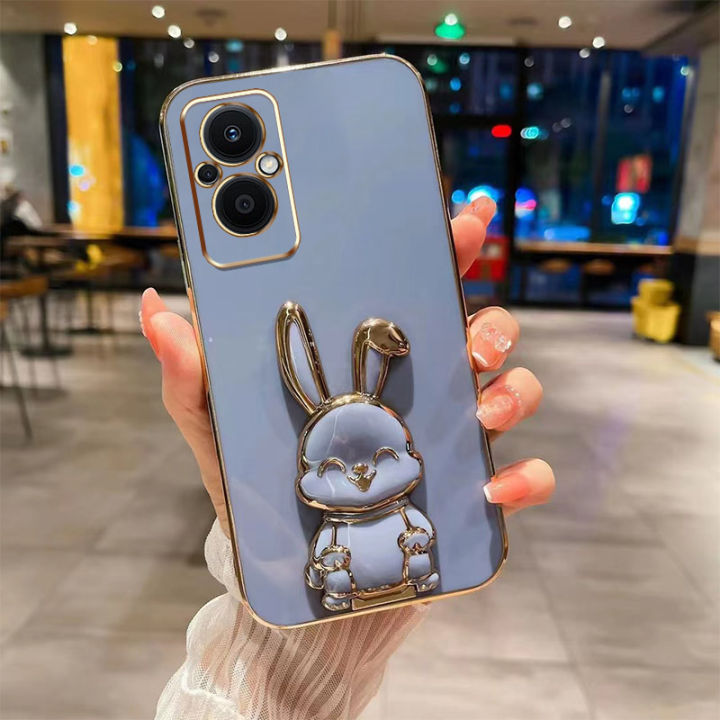 andyh-new-design-for-oppo-reno7-5g-reno7-z-reno-6-4g-reno-6z-case-luxury-3d-stereo-stand-bracket-smile-rabbit-electroplating-smooth-phone-case-fashion-cute-soft-case