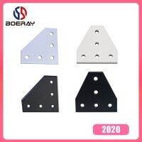 2pc/set Joint Board Plate 5 Hole 90 Degree Corner Angle Bracket 6063-T6 20s For 2020 Aluminum Profile Corner Bracket Connection Hand Tool Parts Access