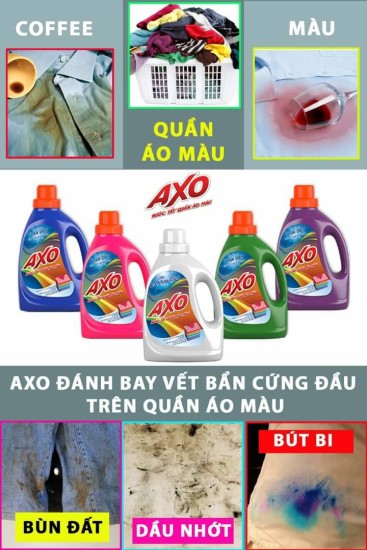 Nước tẩy màu axo can 5l - tặng thêm 1 chai axo 800ml hương ngẫu nhiên - ảnh sản phẩm 7