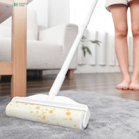 Long Handle Lint Roller Brush Hair Remover Roller Retractable Dust Hair Roller Stick Tearable Clothes Bed Hair Removal Brush