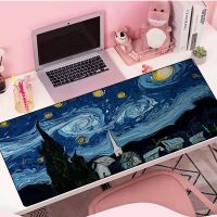 Van Gogh Anime Cute Mouse Pad Gamer Rubber Mat Deskmat Large Gaming Mousepad Pc Accessories Desk Protector Kawaii Keyboard Pads