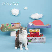 TINYPET Landmark Board แท่นลับเล็บ บ้านกล่องแมว ลังกระดาษ รูปทรงสถานที่สำคัญ สำหรับลับเล็บแมว หรือเป็นที่นอน แต่งบ้านก็น่ารัก