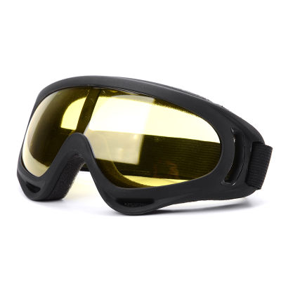 PEXELS 1ชิ้นเลนส์คู่กลางแจ้งเล่นสกีสโนว์บอร์ดแว่นตาป้องกันลม UV หิมะแว่นตา