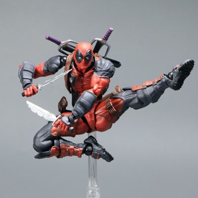 ฟิกเกอร์ตัวการ์ตูนสำหรับสะสมของเล่น PVC ตุ๊กตาขยับแขนขาได้อนิเมะ Deadpool มีข้อต่อ2.0คุณภาพสูง