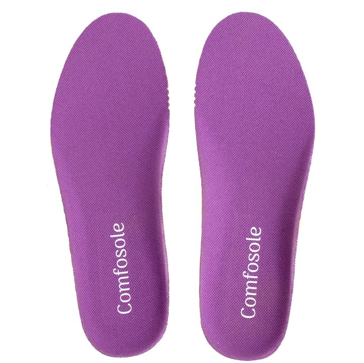 comfosole-comfort-แผ่นรองเท้านุ่มสบาย-ลดปวดเมื่อยเท้าจากการเดิน-ยืน-รูปทรงกระชับอุ้งเท้า-ลดอาการเท้าบิดล้ม-บิดหงาย-ใช้งานทนทานไม่ยวบ