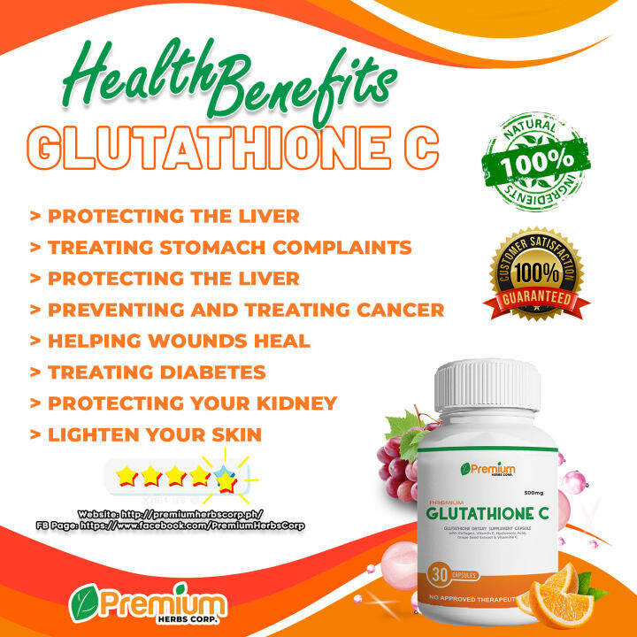 Jtc Healthcares Glutathione C Whitening Capsule Pill Gluta Supplement Whitening Maintenance