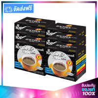 NatureGift Extra Coffee Q10 Plus เนเจอร์กิฟ เอ็กซ์ตร้า คอฟฟี่ Q10 พลัส กาแฟไขมันต่ำ สำหรับผู้ชาย 17g.x 10ซอง (6กล่อง)