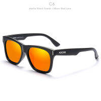 KC-6 BLACK ORANGERED ดำส้มแดง แว่นกันแดด KDEAM 2022 ของแท้ แว่นกันแดด เลนส์ HD Polarized กันแสงUV สำหรับเดินทาง ขับรถ กิจกรรมกลางแจ้ง(สินค้าพร้อมส่งจากไทย