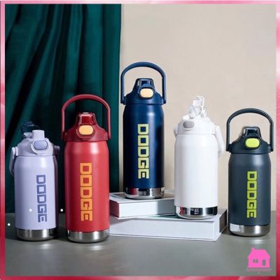 แก้วน้ำเก็บความเย็น กระบอกน้ำเก็บอุณหภูมิร้อนเย็น DODGE  ขวดน้ำสแตนเลส 1200ML และ 950ML  S741