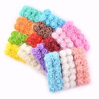 【CW】 12pcs 2cm MINI foam roses for home Wedding fake Flower Decora Scrapbooking diy wreath gift box cheap Artificial Flower Bouquet 3