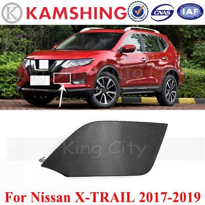 CAPQX กันชนหน้าสำหรับ Nissan X-TRAIL 2017 2018 2019กันชนฝาปิดขอเกี่ยวกับลากจูงพ่วงฝาที่ครอบตะขอลากกันชนฝาปิดมีที่ยึด