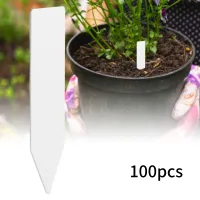 100 pcs Plastic Flower Plant Seed Name Stake Tag Label Marker