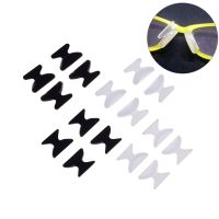 2 Pairs 2.5mm/1.8mm Eyeglass Sunglass Anti-slip Silicone Stick On Nose Pad Glasses Tools Black White