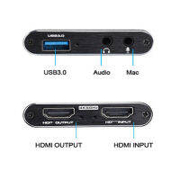 4K การ์ดจับภาพวิดีโอ USB 3.0ที่รองรับ HDMI 1080P 60fps HD Video Recorder Grabber สำหรับ OBS การ์ดจับภาพเกมสด