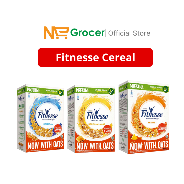 Nestle Fitnesse Cereal Original / Honey & Almond / Fruits (375g / 390g ...