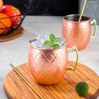 Creative Cup Hammer Point Moscow Mule Cocktail Cup Beer Glass Stainless Steel Water Cup 11.5cm X 9.5cm 1 Piece