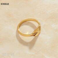 【hot】 SOMMAR floating charms Gold size 6 7 8 9 female Knuckle Rings The Totem seal prices euros for her