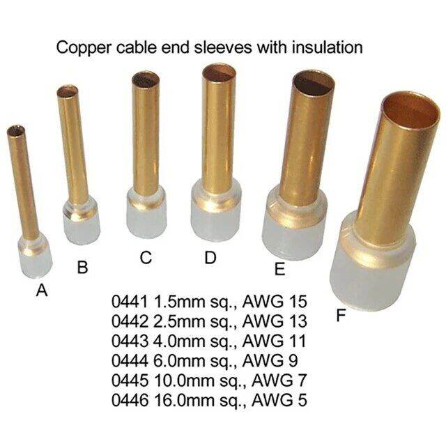 DLHIFI Copper Cable End Sleeves With Insulation Wire Connector Naked