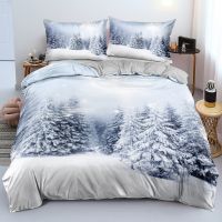 【hot】◕ Duvet Cover and Pillowcase(s) SnowTree Quilt Covers Set Sets 3-Piece King Bed Linens Beddings