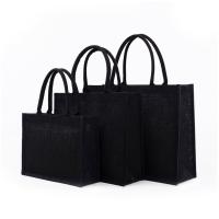 2021 new Women Jute Tote Bags Burlap Bag with Soft HandleShopping Organizer Environmental Storage Handbag