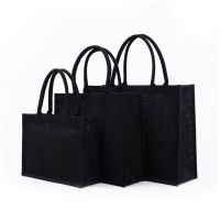 Jute Tote Bags Burlap Bag with Soft Handle for Women Shopping Handbag Bridesmaid Christmas Thanksgiving Gift Organizer