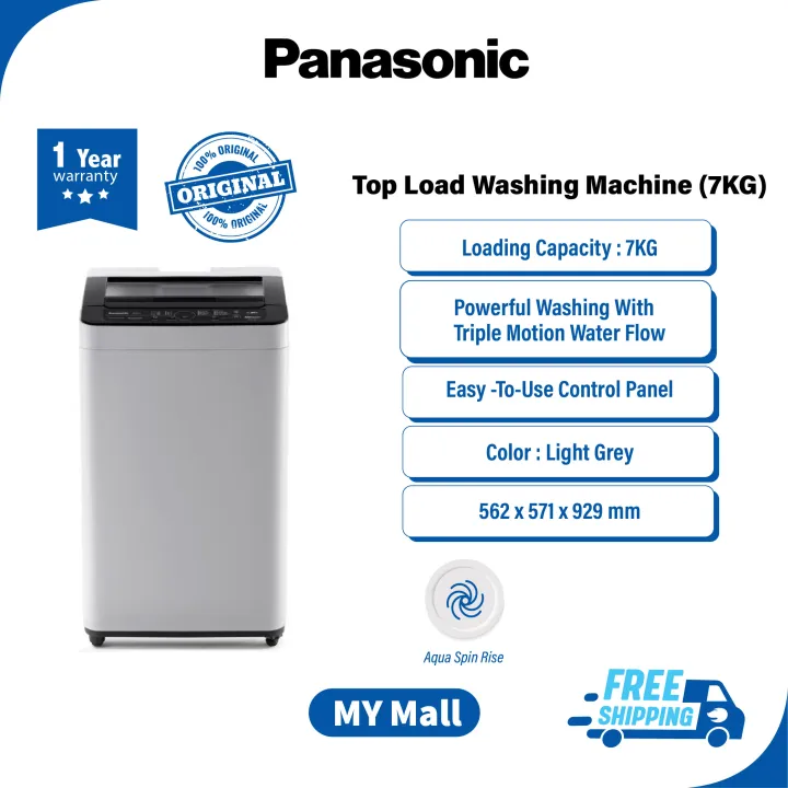 PANASONIC NAF70S7 TOP LOAD WASHING MACHINE, Washer, Mesin Basuh, 洗衣机