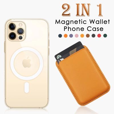 เคสแม่เหล็กสำหรับ Magsafe,เคสสำหรับ iPhone 14 13 12 11 Pro Max XR XS X 8 SE 2022 2020 Macsafe กระเป๋าเงินใส่บัตรฝาหลังชาร์จไร้สาย