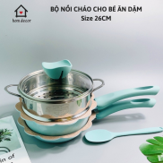 Bộ Nồi Chảo Nấu Cho Bé Ăn Dặm, Nồi Chảo Nấu Cháo